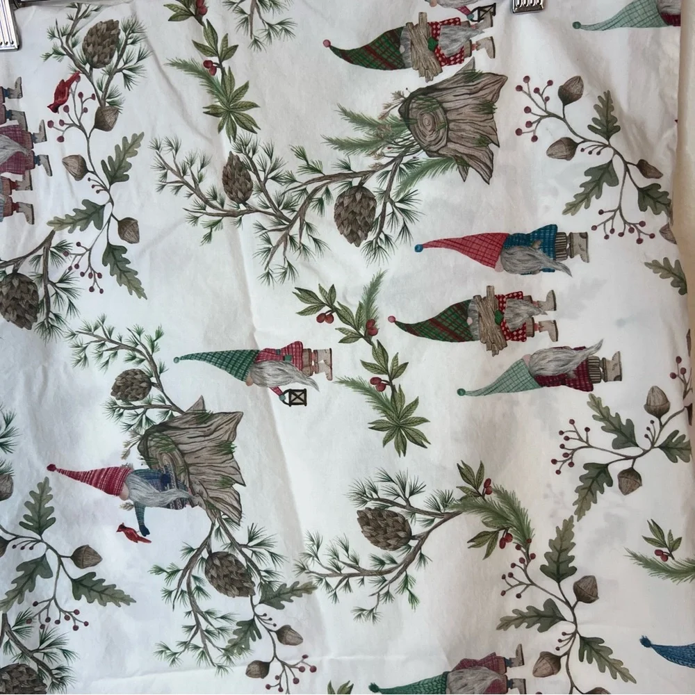 Pottery Barn Forest Gnomes Standard Pillow Case Organic Cotton
